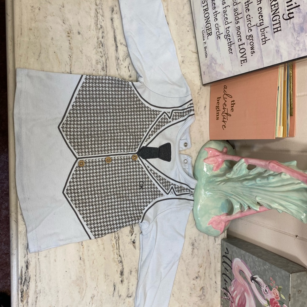 Calvin Klein Kids Gray Long Sleeve Shirt